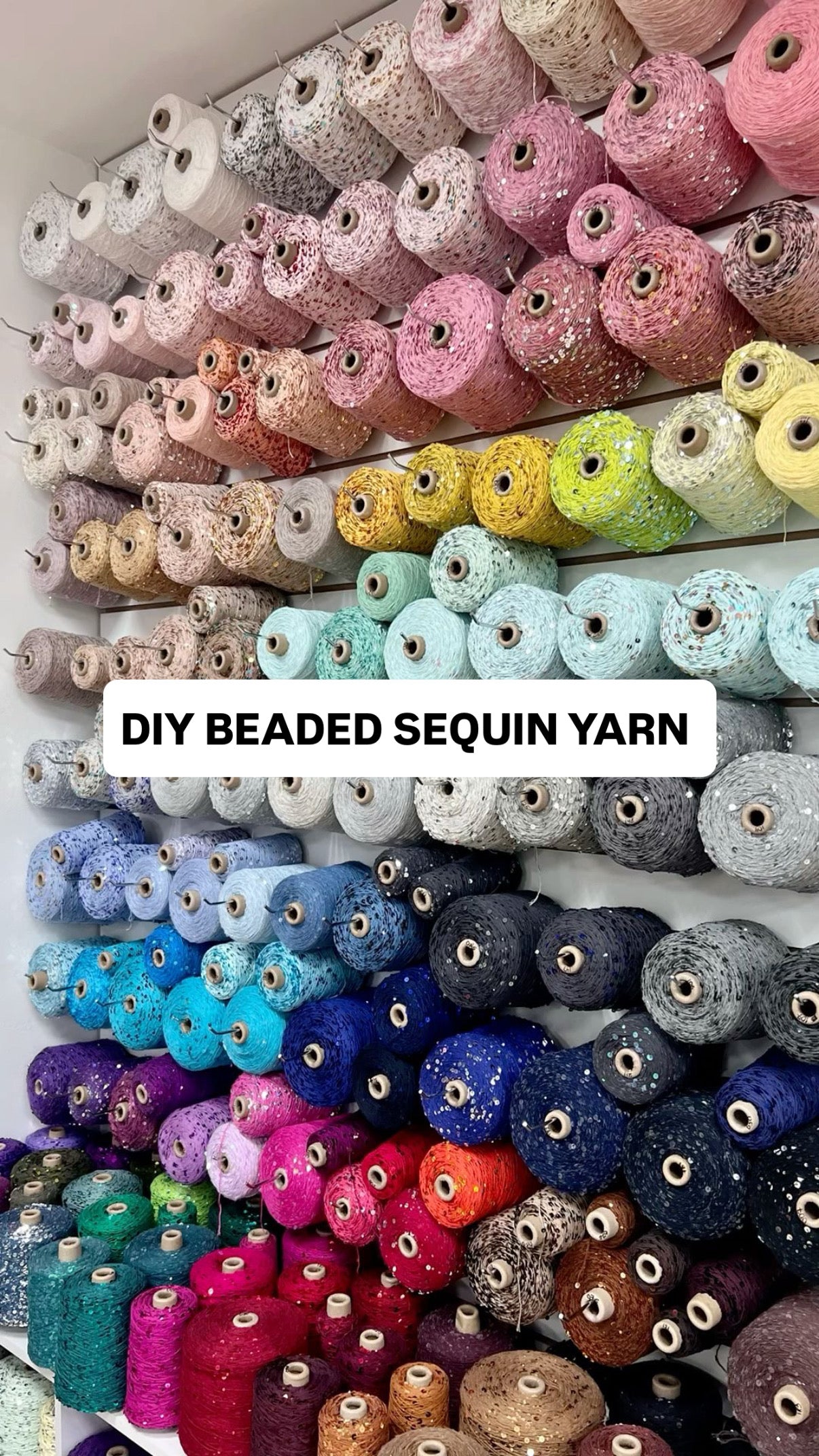 DIY Beaded Sequin Yarn