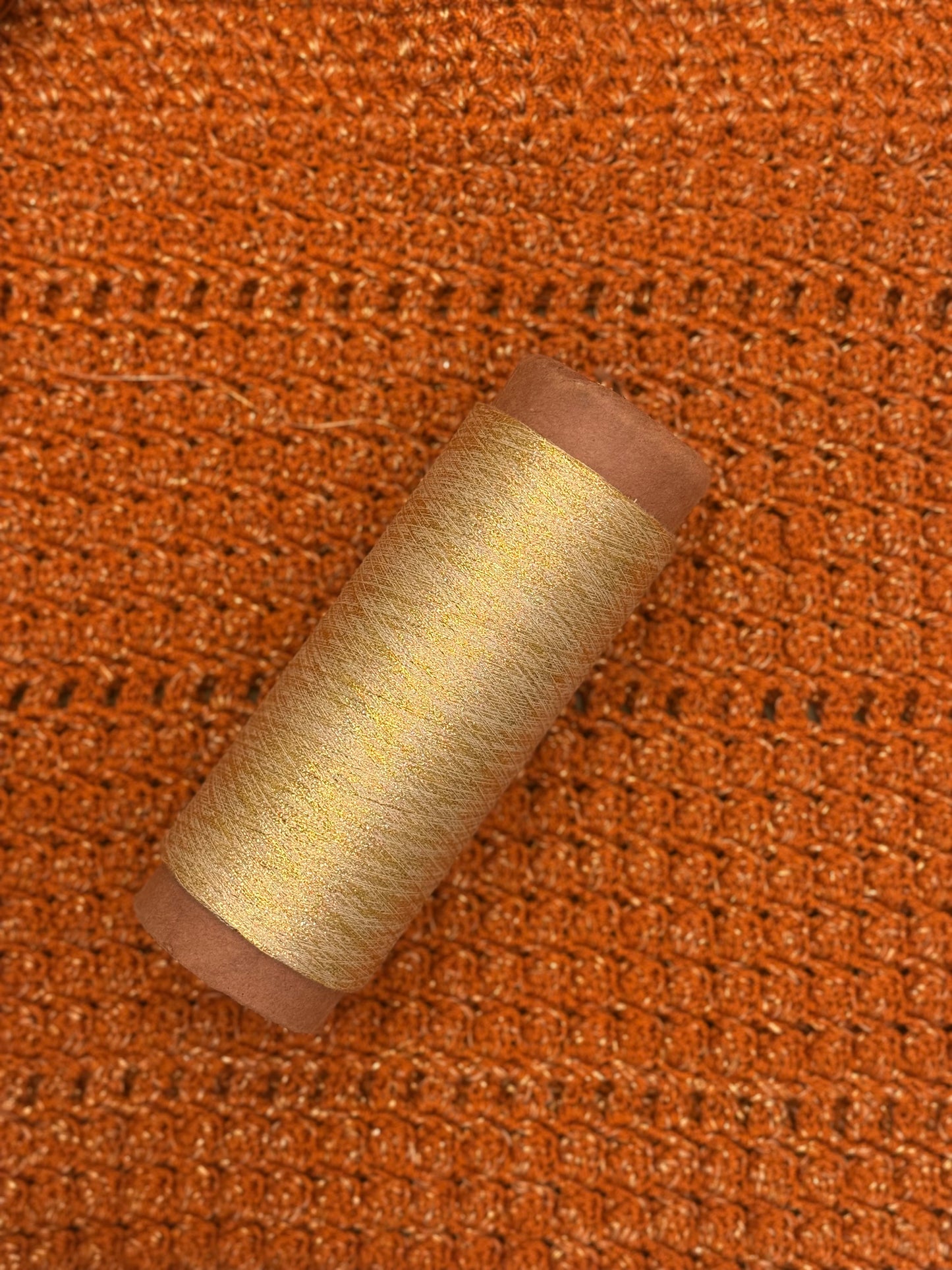 Gold Metallic Yarn (Paired with lace Yarn)