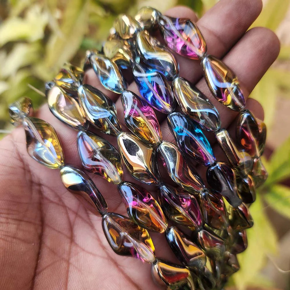 Twisted Glass Beads