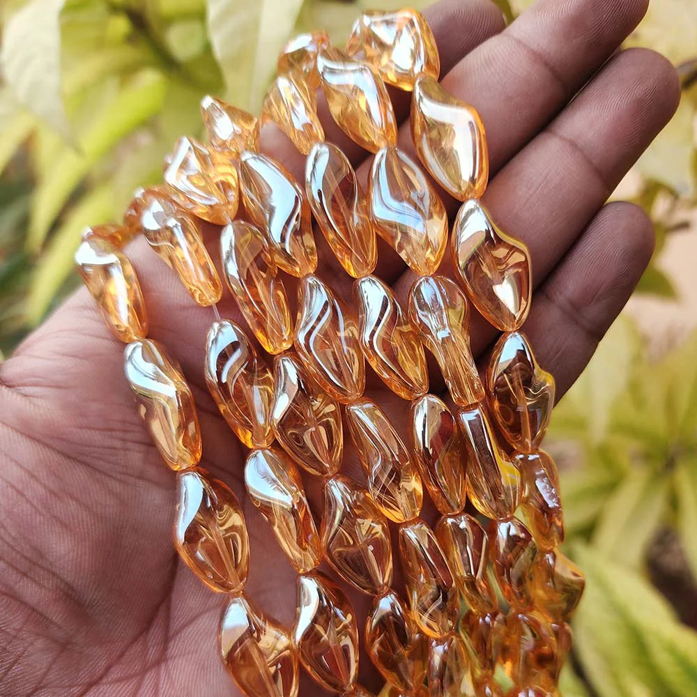 Twisted Glass Beads