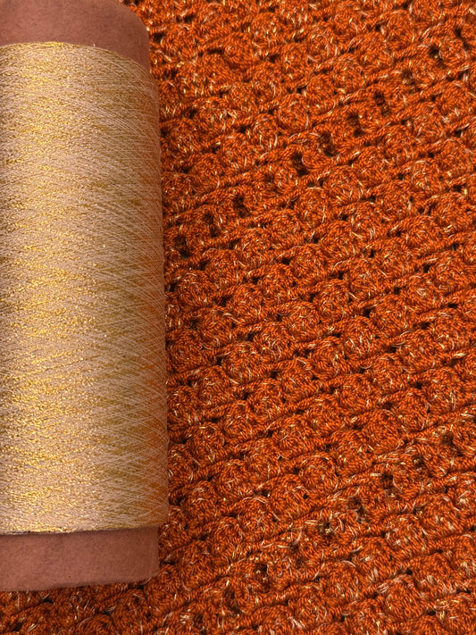 Gold Metallic Yarn (Paired with lace Yarn)