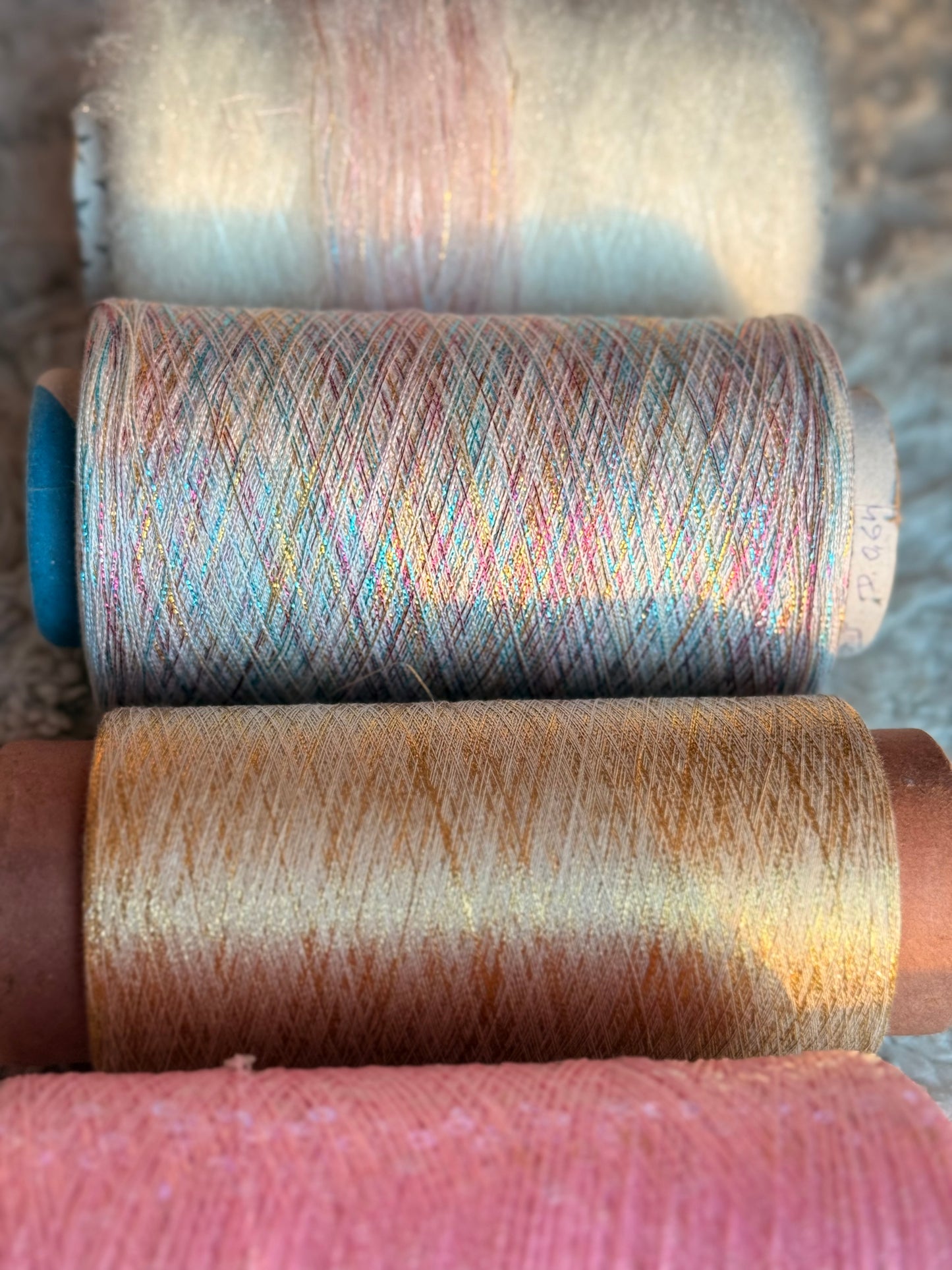 Rainbow Metallic Yarn (Paired with lace Yarn)