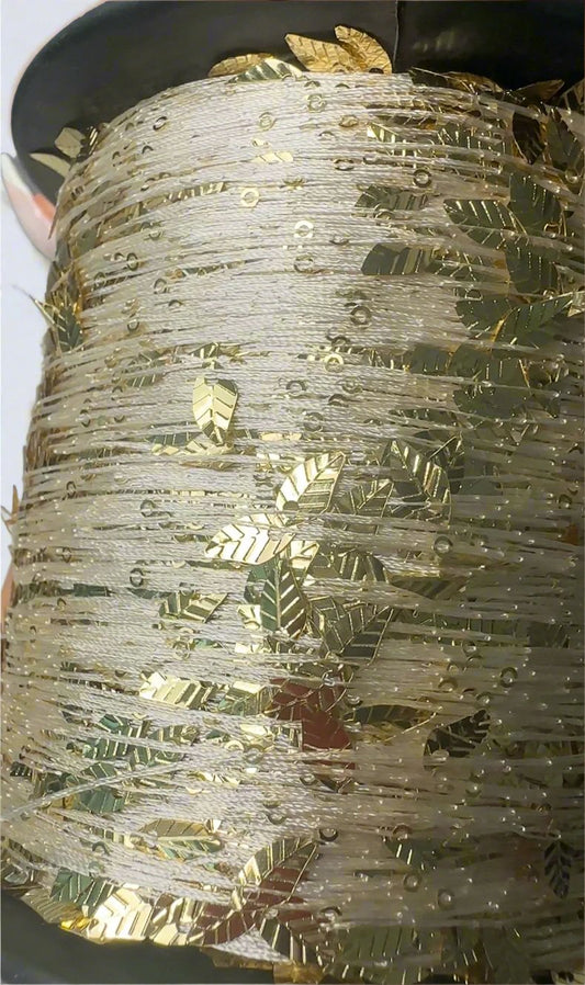 Gold Leaf Sequin Yarn