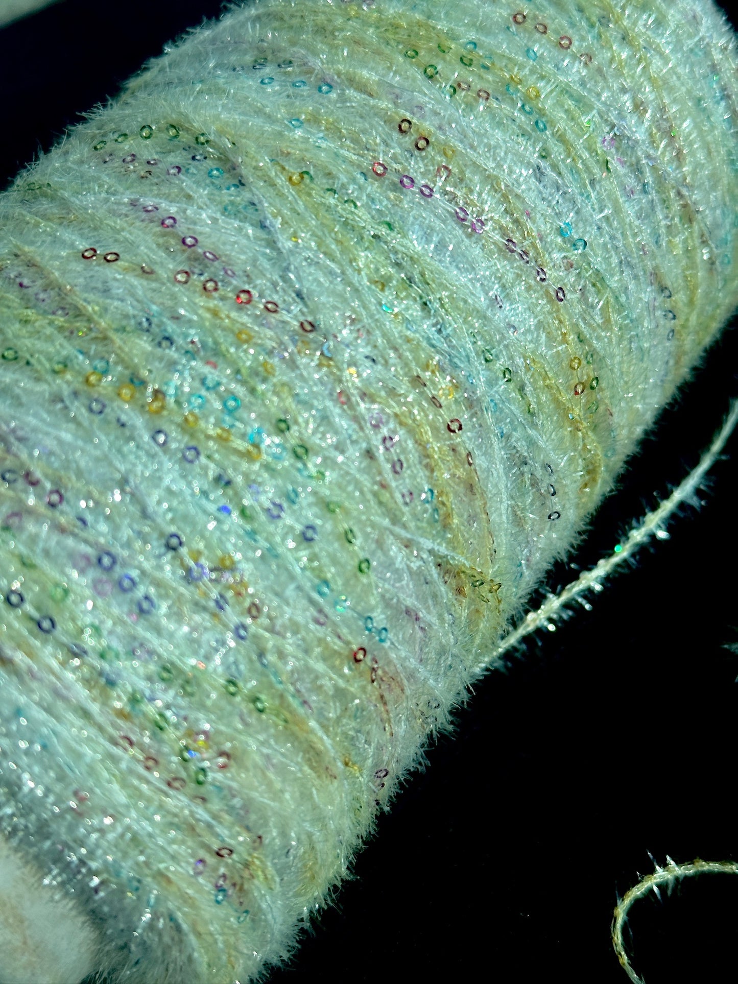 Multi Color Streamer Sequin Yarn