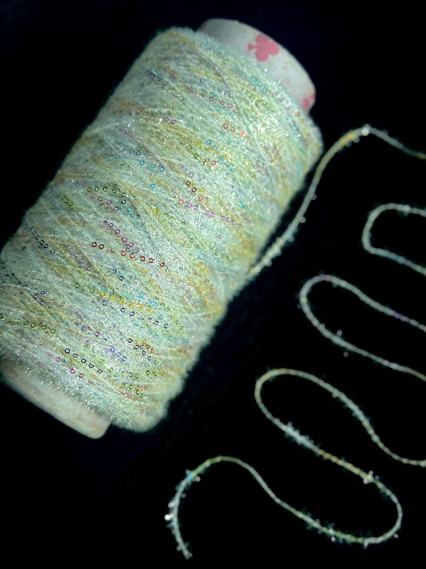 Multi Color Streamer Sequin Yarn