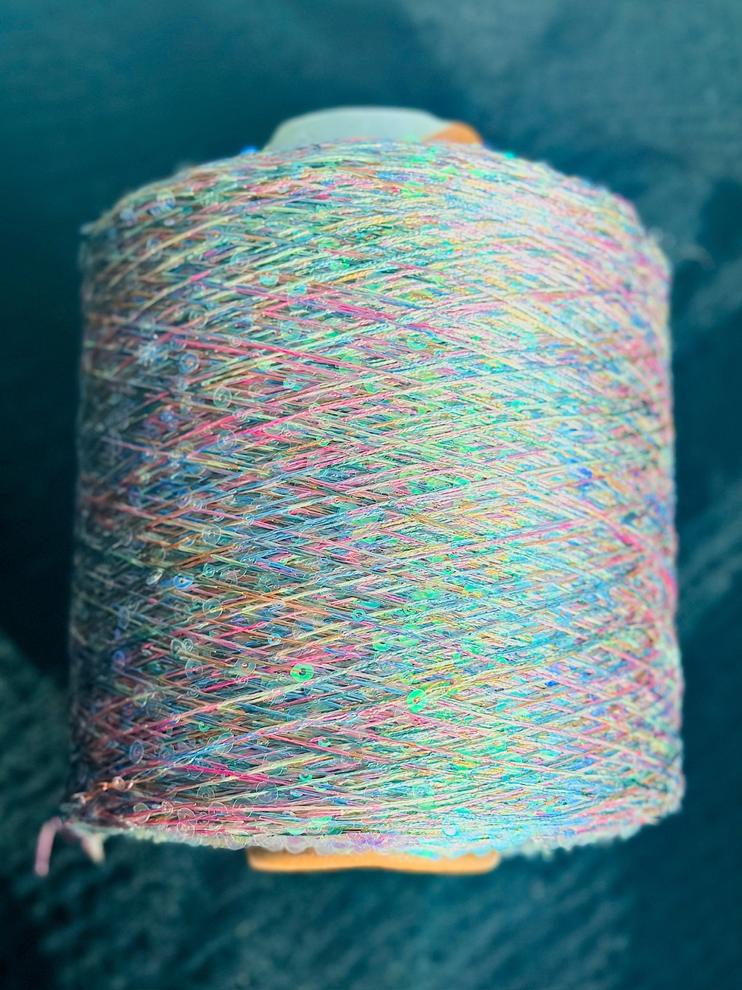 Multi Color Double Sequin Yarn